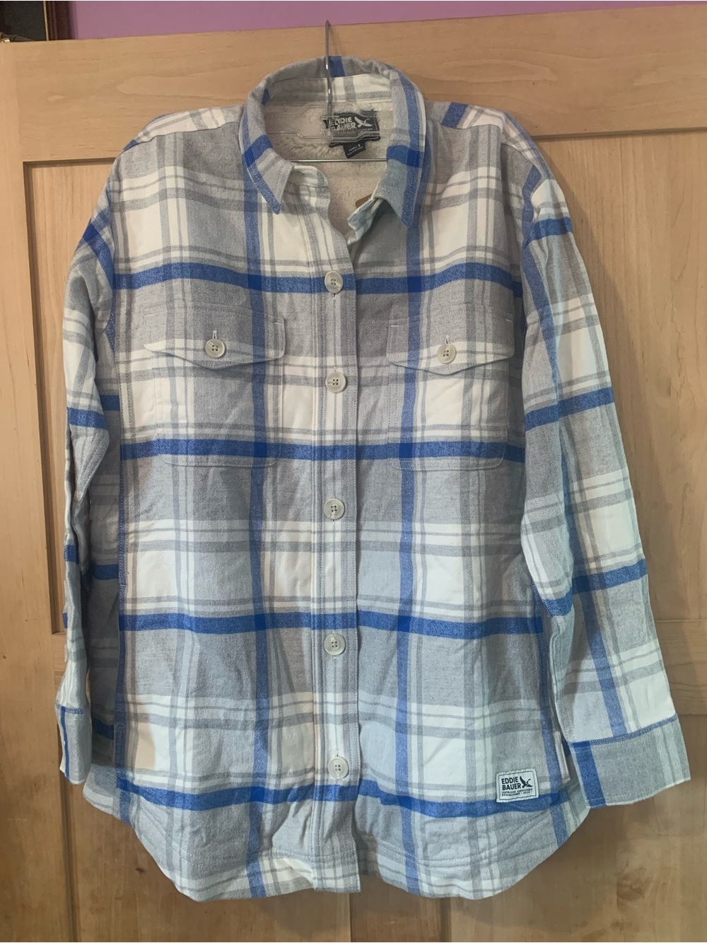 Unisex Eddie Bauer Sherpa-Lined Shacket ( NWT )